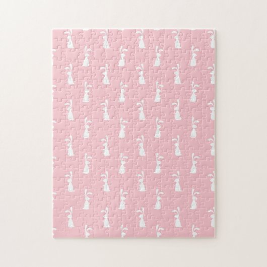 Pastellfarben Helles Muster Pink Hintergrund Pet Puzzle (Vertikal)