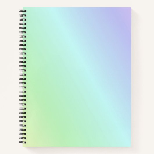 Pastellfarben Hintergrund Notizblock (Vorderseite)