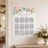 Pastellfarben-Hochzeitstabelle Poster