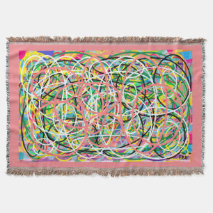 Pastellfarben-Hopfenmuster mit rosa Motiven Decke