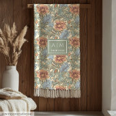 Pastellfarben im romantischen Morris-Stil werfen e Fleecedecke