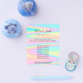 Pastellfarben IMITAT Holograph Flyer (Einzeln)