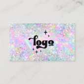 Pastellfarben Imitate Glitzer abstraktes Design Visitenkarte (Vorderseite)