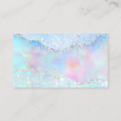 Pastellfarben Imitate Glitzer danke Ihnen Visitenk Visitenkarte (Rückseite)
