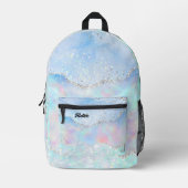 Pastellfarben Imitate Glitzer-Effekt Bedruckter Rucksack (Vorderseite)
