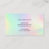 Pastellfarben IMITATE Irisierende Wirkung Visitenkarte (Rückseite)