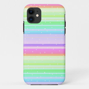 Pastellfarben, kreativ gestreift, weiß gepunktet Case-Mate iPhone hülle