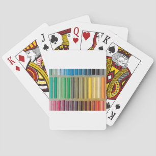 Pastellfarben kretaktisch spielkarten