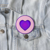 Pastellfarben & lila Herzen schlagen Button (Beispiel)