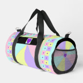 Pastellfarben & lila Herzen schlagen Duffle Bag (Rechte Ecke)