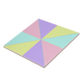 Pastellfarben & lila Herzen schlagen Fliese (Seite)