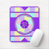 Pastellfarben & lila Herzen schlagen Mousepad (Mit Mouse)
