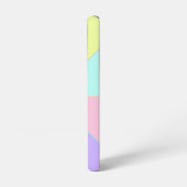 Pastellfarben & lila Herzen schlagen Samsung Galaxy Hülle (Linke Seite)