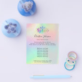 Pastellfarben Lotus Blume Logo Flyer (Einzeln)