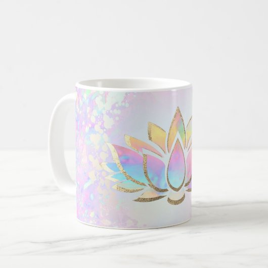 Pastellfarben Lotus Kaffeetasse (Vorderseite Links)