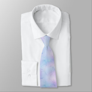 Pastellfarben-Marmor-Muster Pink Blauer Lavendel Krawatte