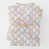 Pastellfarben Mermaid-Skalenmuster Geschenkpapier Set (Beispiel)
