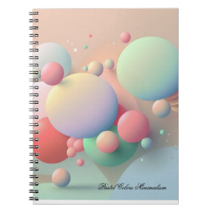 Pastellfarben Minimalismus Notizbuch Notizblock