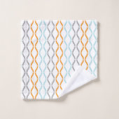 Pastellfarben Moderne geometrische Linien Badhandtuch Set (Waschlappen)
