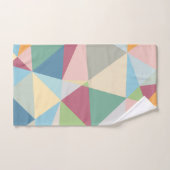 Pastellfarben Modernes Abstraktes geometrisches Mu Badhandtuch Set (Handtuch)