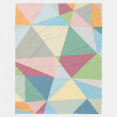 Pastellfarben Modernes Abstraktes geometrisches Mu Fleecedecke (Vorderseite)