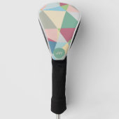 Pastellfarben Modernes Abstraktes geometrisches Mu Golf Headcover (Vorderseite)