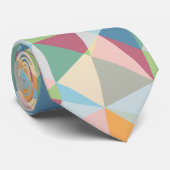 Pastellfarben Modernes Abstraktes geometrisches Mu Krawatte (Gerollt)
