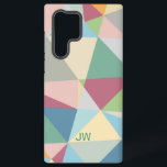 Pastellfarben Modernes Abstraktes geometrisches Mu Samsung Galaxy Hülle<br><div class="desc">Farbenfrohe abstrakte Pastelltöne geometrische Formen modernes Musterdesign.</div>