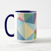 Pastellfarben Modernes Abstraktes geometrisches Mu Tasse (Links)