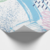 Pastellfarben Modernes geometrisches Muster Geschenkpapier (Ecke)