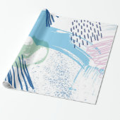 Pastellfarben Modernes geometrisches Muster Geschenkpapier (Ungerollt)