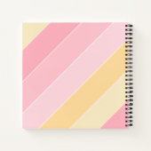 Pastellfarben Modernes Template Trendrosa Vanilla Notizblock (Rückseite)