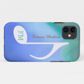 Pastellfarben Musiknote personalisiert Case-Mate iPhone Hülle (Rückseite (Horizontal))