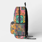 Pastellfarben Muster Bedruckter Rucksack (Rechts)