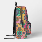 Pastellfarben Muster Bedruckter Rucksack (Links)