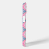 Pastellfarben-Muster Pink und Blue Phone Case (Rückseite / Rechts)