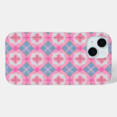 Pastellfarben-Muster Pink und Blue Phone Case (Rückseite (Horizontal))