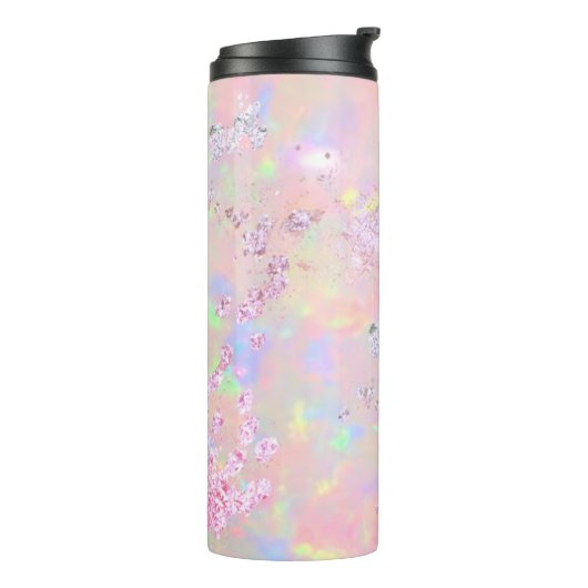 Pastellfarben Opal-Design Thermosbecher (Nach links gedreht)