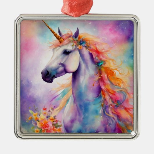 Pastellfarben Ornament Aus Metall (Vorne)