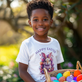 Pastellfarben Ostern Bunny & Blume Individuelle Na T-Shirt