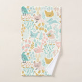 Pastellfarben Ostersymbolmuster Badhandtuch Set (Handtuch)