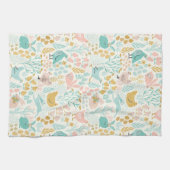 Pastellfarben Ostersymbolmuster Geschirrtuch (Horizontal)
