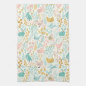 Pastellfarben Ostersymbolmuster Geschirrtuch (Vertikal)