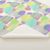 Pastellfarben Oval Form Keule Sherpadecke (3/4)