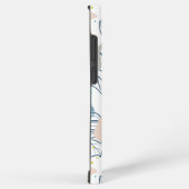 Pastellfarben Palmenfarben Blätter und Bio Formen Samsung Galaxy Hülle (Rechte Seite)