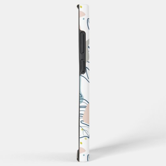 Pastellfarben Palmenfarben Blätter und Bio Formen Samsung Galaxy Hülle (Rechte Seite)