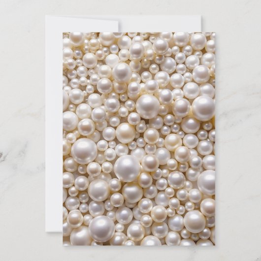 Pastellfarben Perlen mit Karo-Brautparty Einladung (Rückseite)