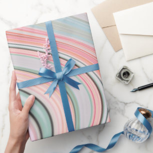 Pastellfarben-Pfefferminzmarmor Wirbel Geschenkpapier