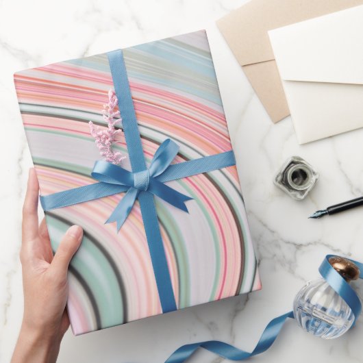 Pastellfarben-Pfefferminzmarmor Wirbel Geschenkpapier (Schenken)