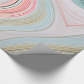Pastellfarben-Pfefferminzmarmor Wirbel Geschenkpapier (Ecke)